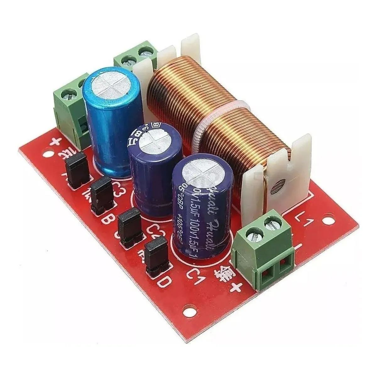 GENERICO - Altavoz Crossover 400W 2 Vías Ajustable de Audio