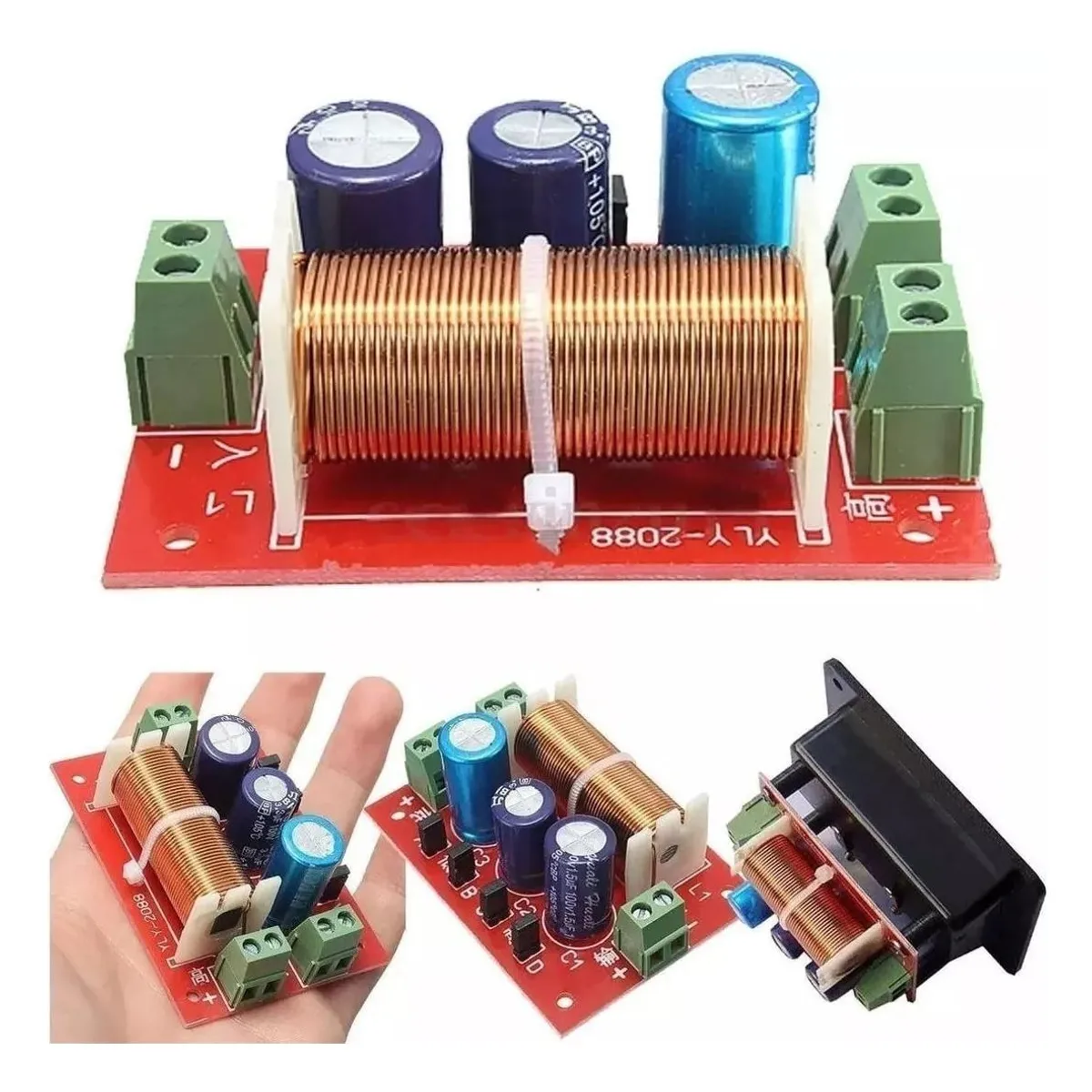 GENERICO - Altavoz Crossover 400W 2 Vías Ajustable de Audio