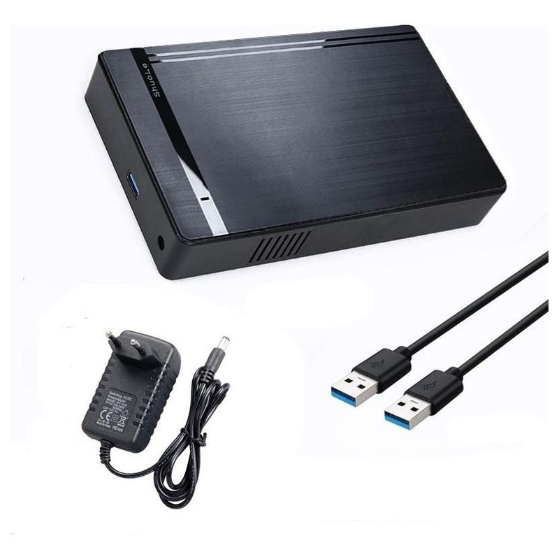 GENERICO - Caja Externa para Disco Duro 35&apos&apos USB 30 Negro