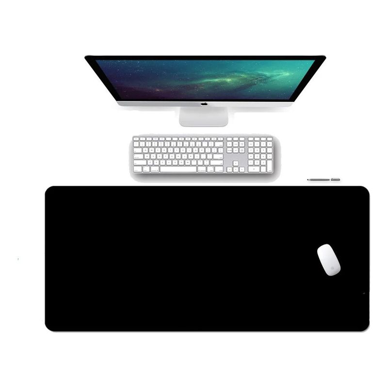 GENERICO - Mouse Pad Antideslizante Ultra Delgado 80x40 cm Negro