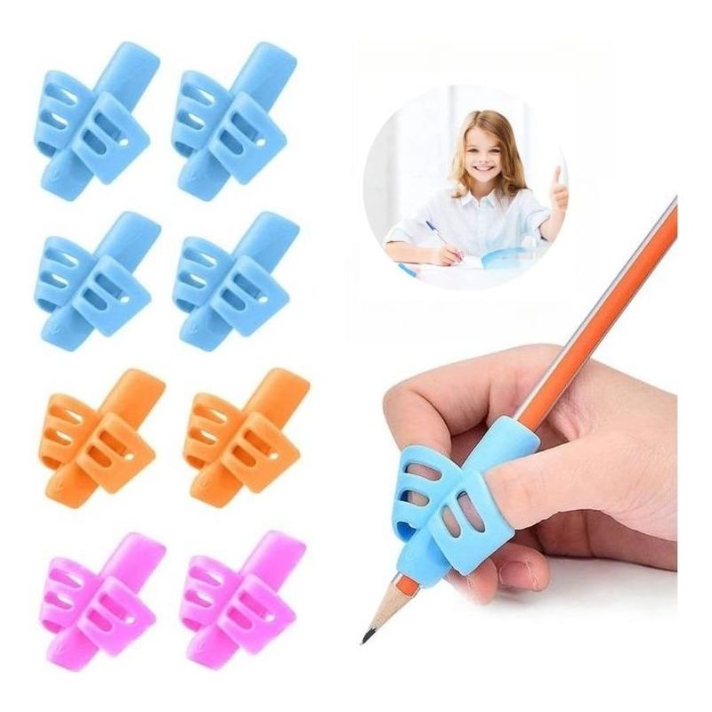 GENERICO - 10 Soportes Ergonómicos de Silicona para Lápiz