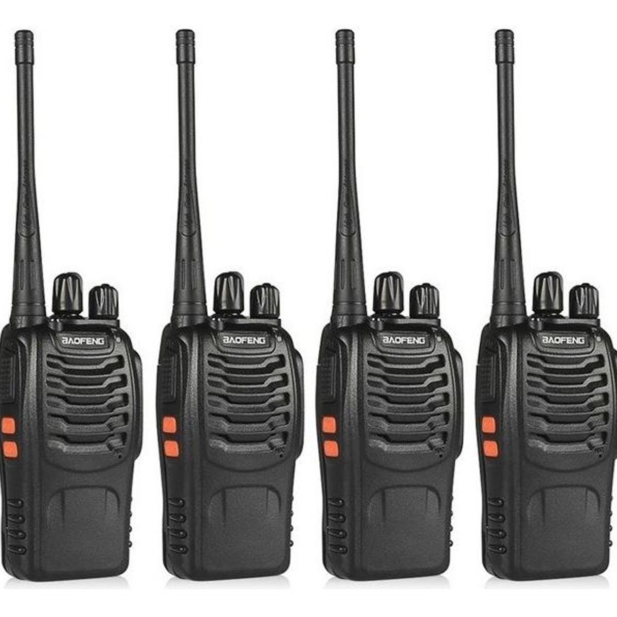 GENERICO - Pack de 4 Radios Walkie Talkie Manos Libres 5W