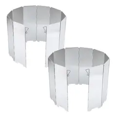 GENERICO - Juego de 10 Placas Parabrisas Plegables para Camping