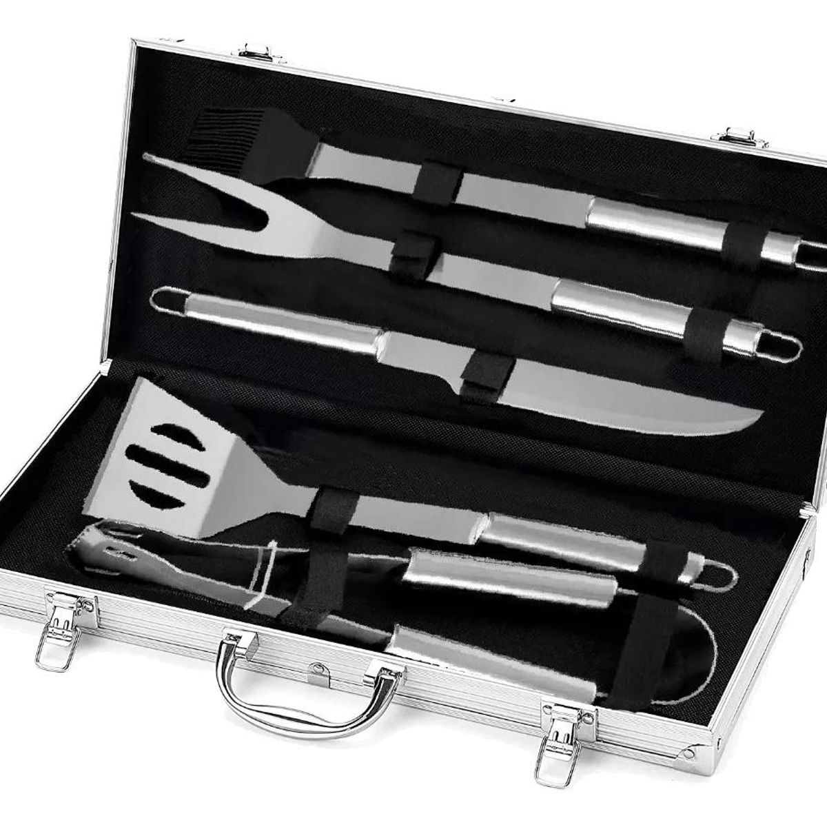 GENERICO - Set de Utensilios para Barbacoa 5 Pcs en Maleta Portátil
