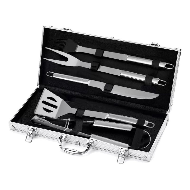 GENERICO - Set de Utensilios para Barbacoa 5 Pcs en Maleta Portátil