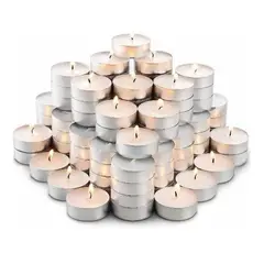 GENERICO - Pack de 50 Velas Flotantes Redondas para Decoración