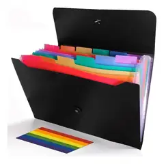 GENERICO - Carpeta Organizadora Clasificadora A4 con 13 Fuelles