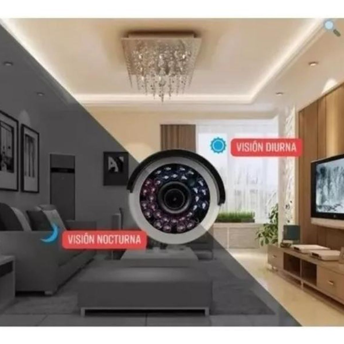 GENERICO - Kit DVR con 4 cámaras de seguridad interior y exterior