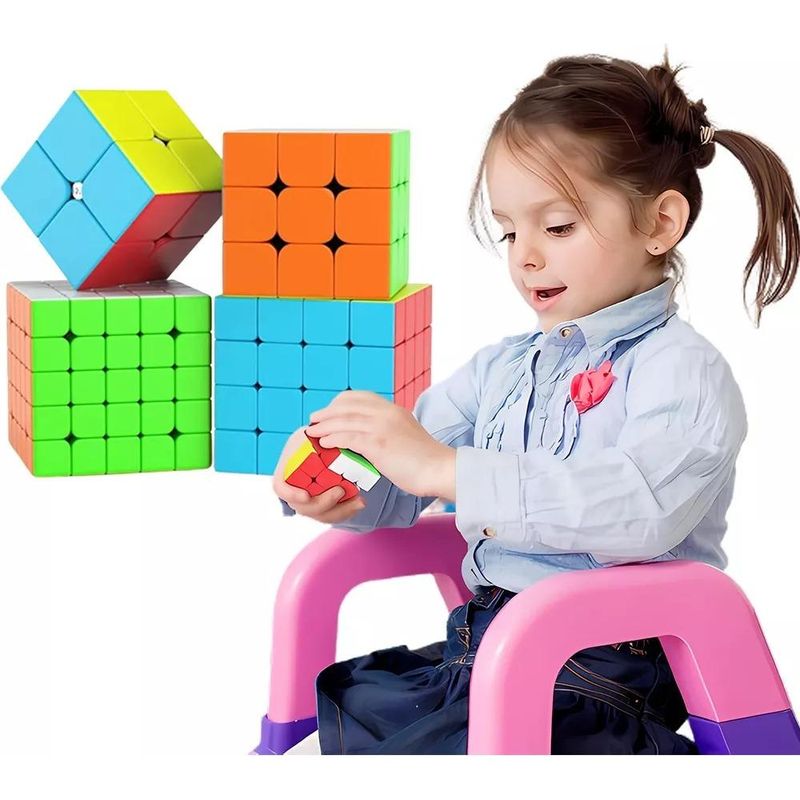 GENERICO - Set de Cubos de Velocidad 2x2 3x3 4x4 y 5x5