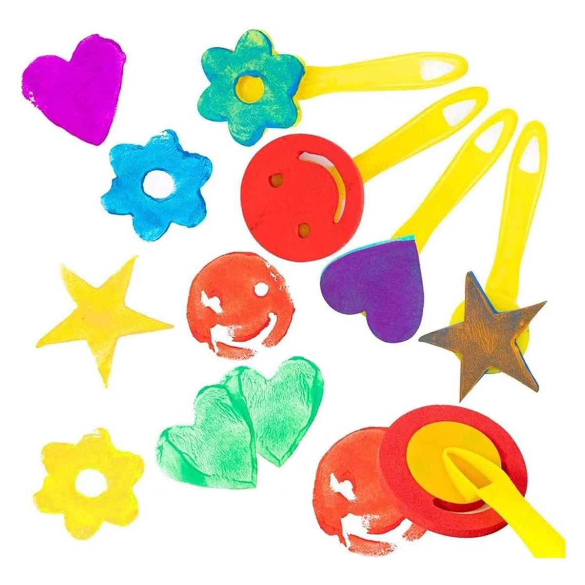 GENERICO - Set de Arte 51 Pzs para Pintar con Esponjas para Niños