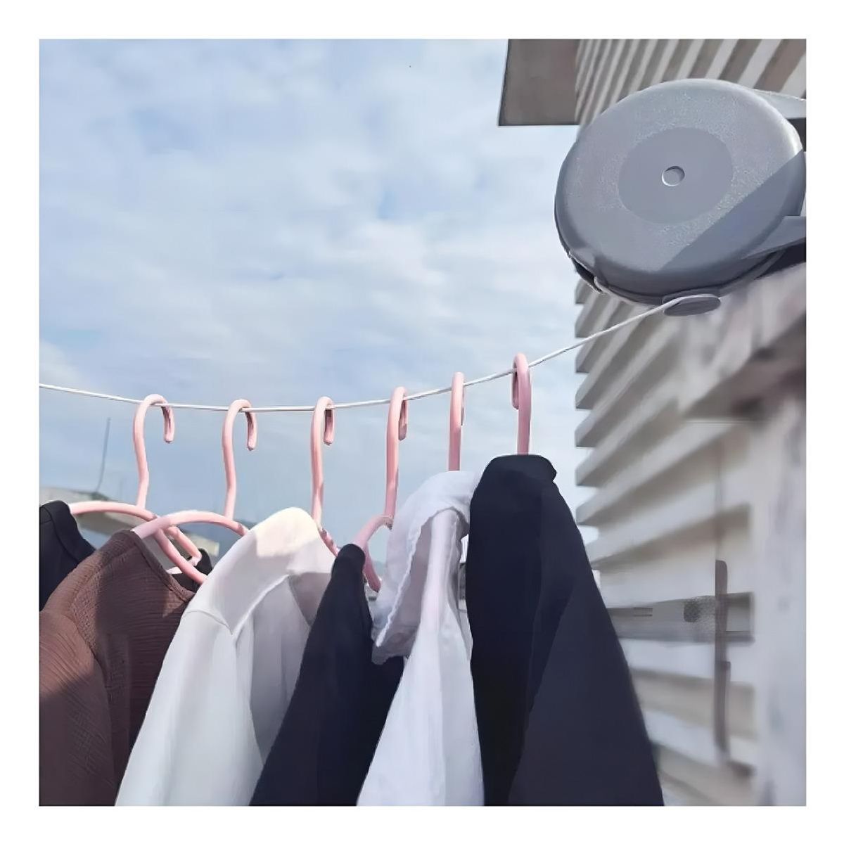 GENERICO - Tendedero Retráctil de Acero Inoxidable Ajustable