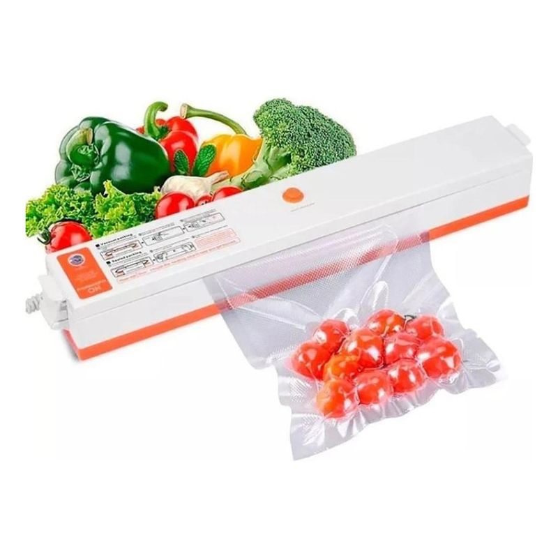 GENERICO - Selladora al Vacío de Alimentos 70W con 10 Bolsas Incluidas