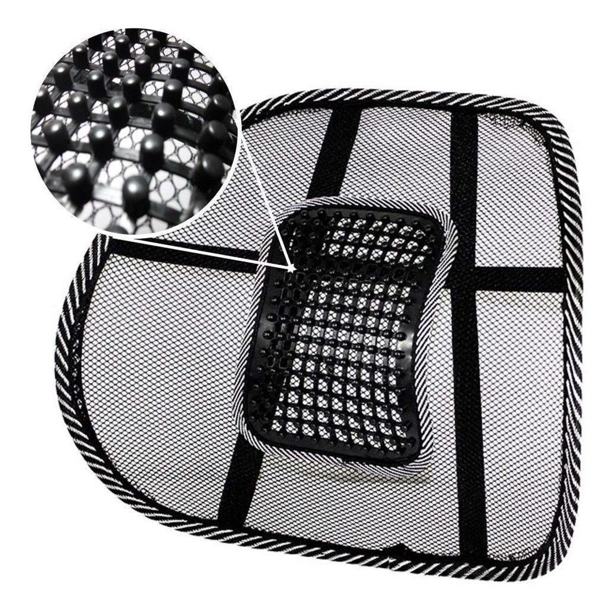 GENERICO - Respaldo Lumbar Ergonómico de Malla Transpirable