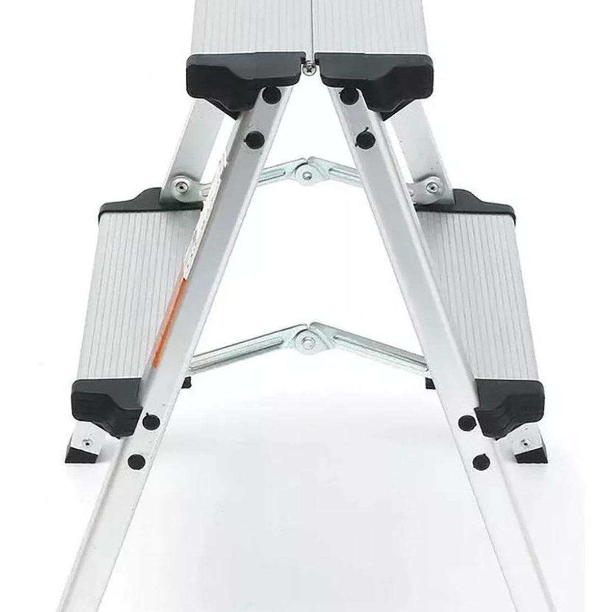 GENERICO - Escalera Plegable de Aluminio 2 Peldaños Compacta Blanca…