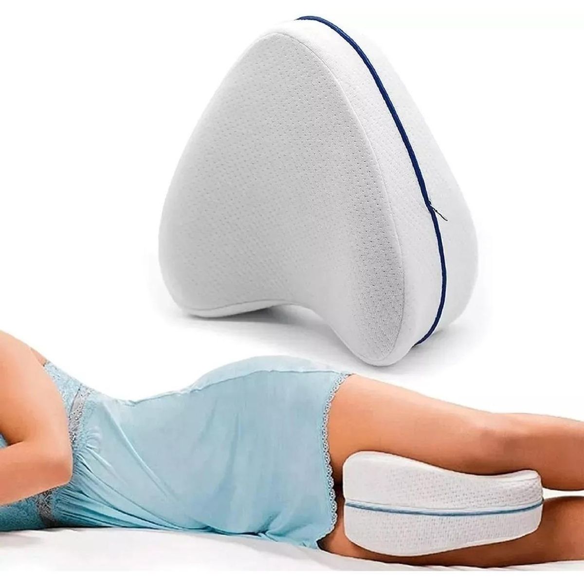 GENERICO - Almohada Ergonómica Para Piernas con Espuma de Memoria
