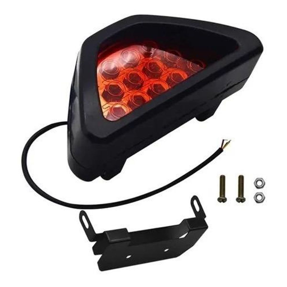 GENERICO - Luz de Freno LED Triangular Roja para Auto 12V