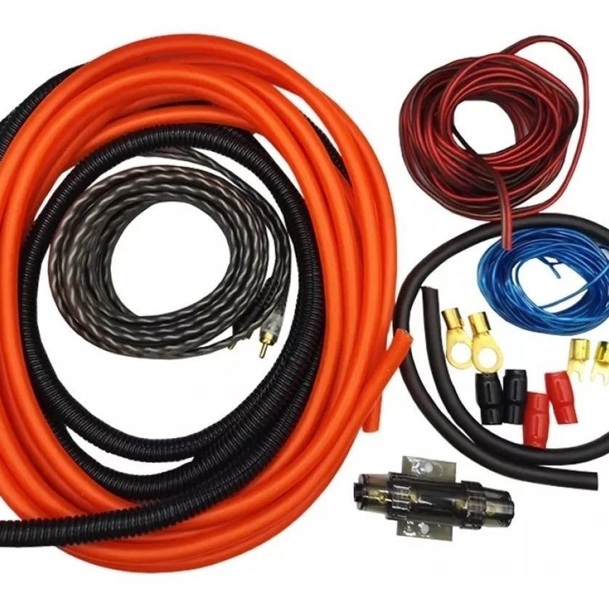 GENERICO - Kit de Cables 1000W 4GA para Amplificador y Subwoofer