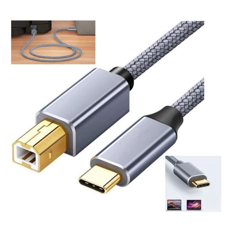 GENERICO - Cable USB Tipo C a USB B 20 para Impresoras y Escáneres