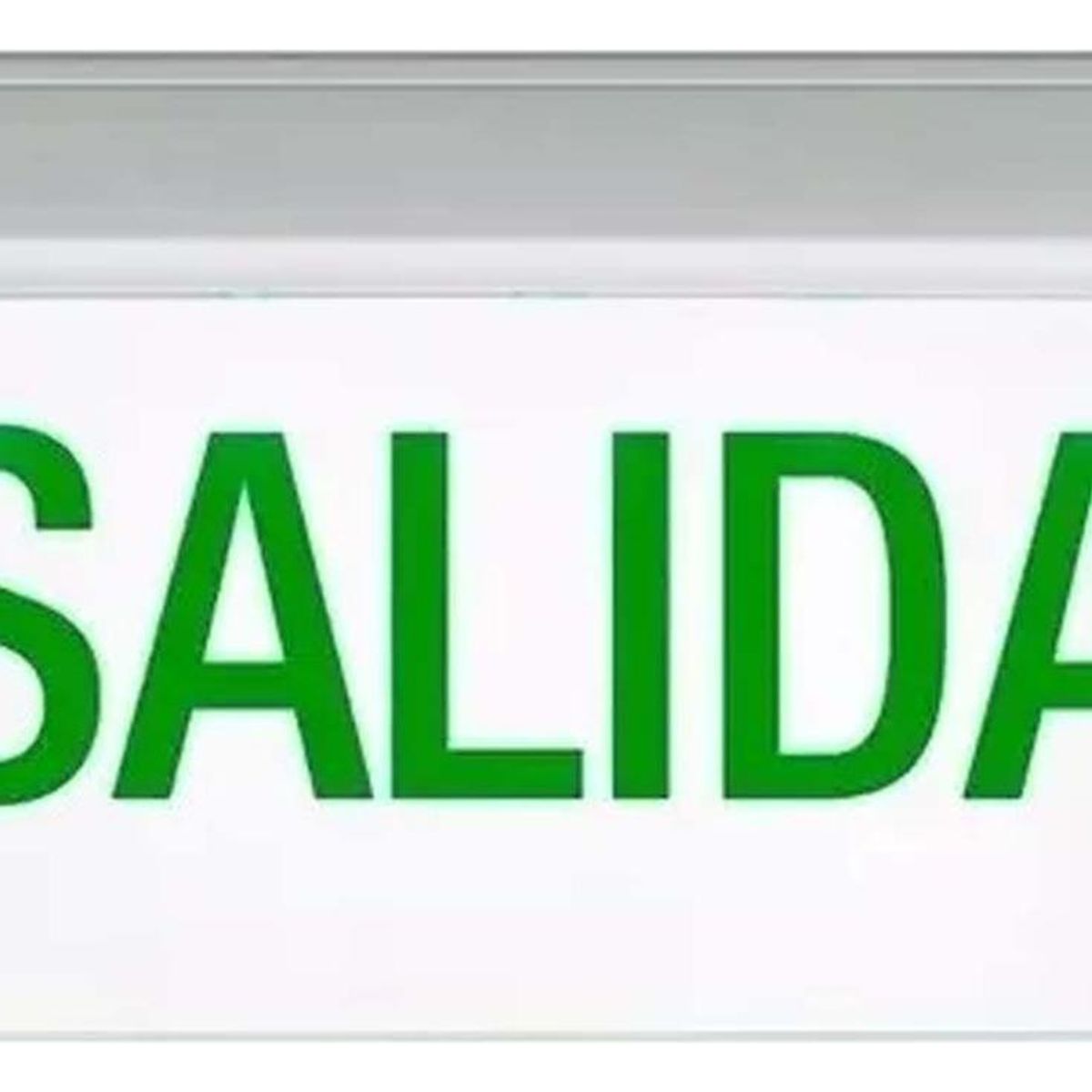 GENERICO - Letrero LED de Salida de Emergencia Recargable 365 x 220 mm