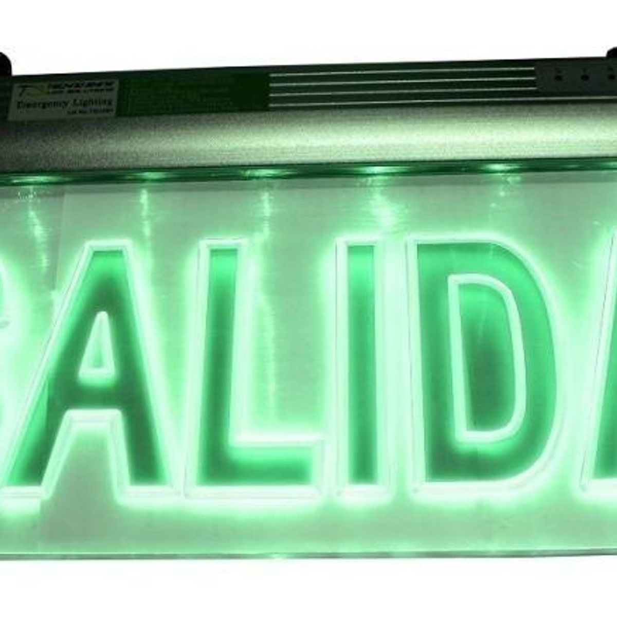 GENERICO - Letrero LED de Salida de Emergencia Recargable 365 x 220 mm