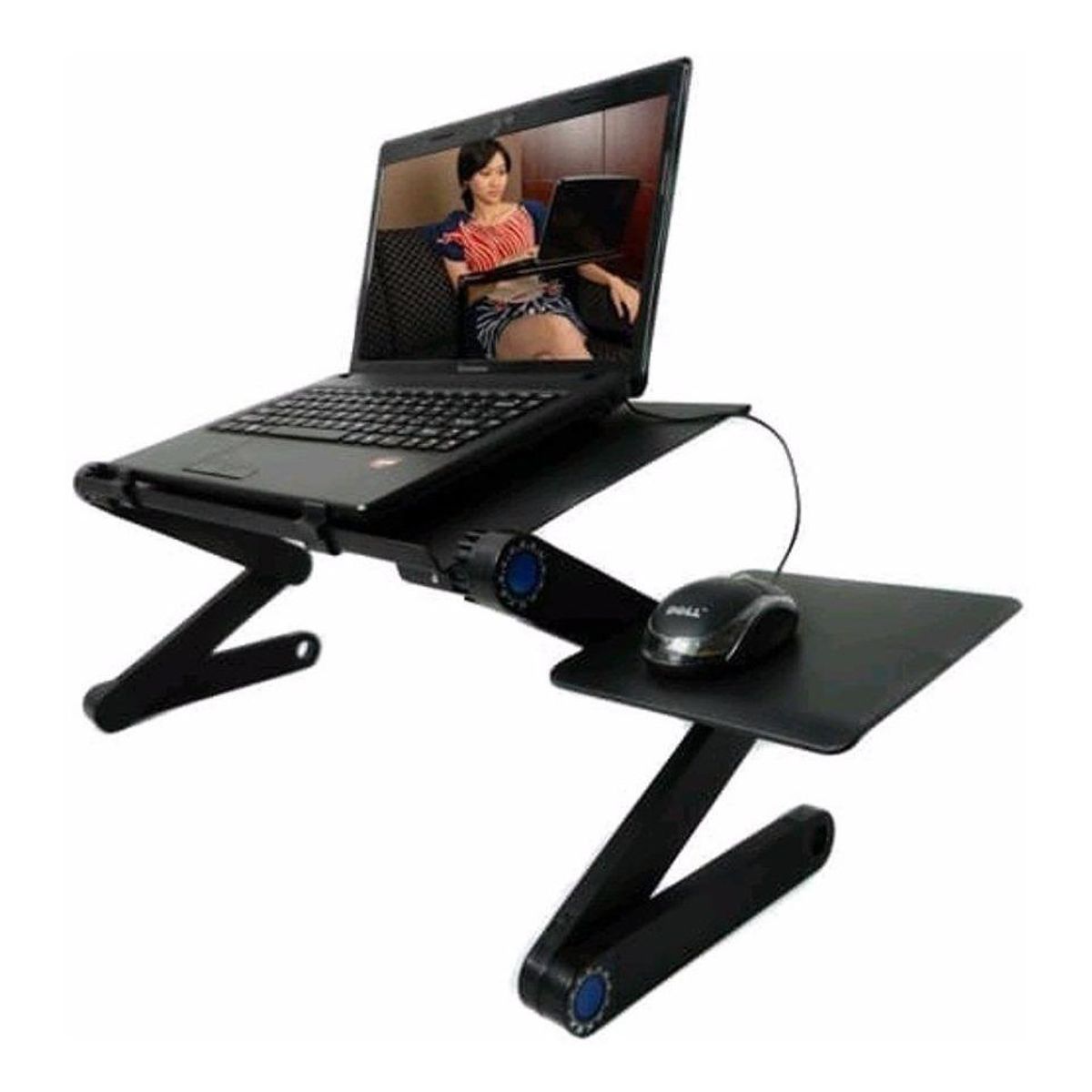 GENERICO - Mesa Plegable Portátil con Ventiladores para Notebook
