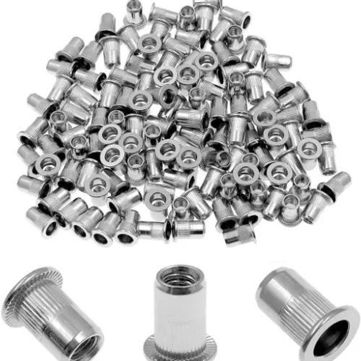 GENERICO - Pack de 50 Tuercas Remachables M6 de Acero