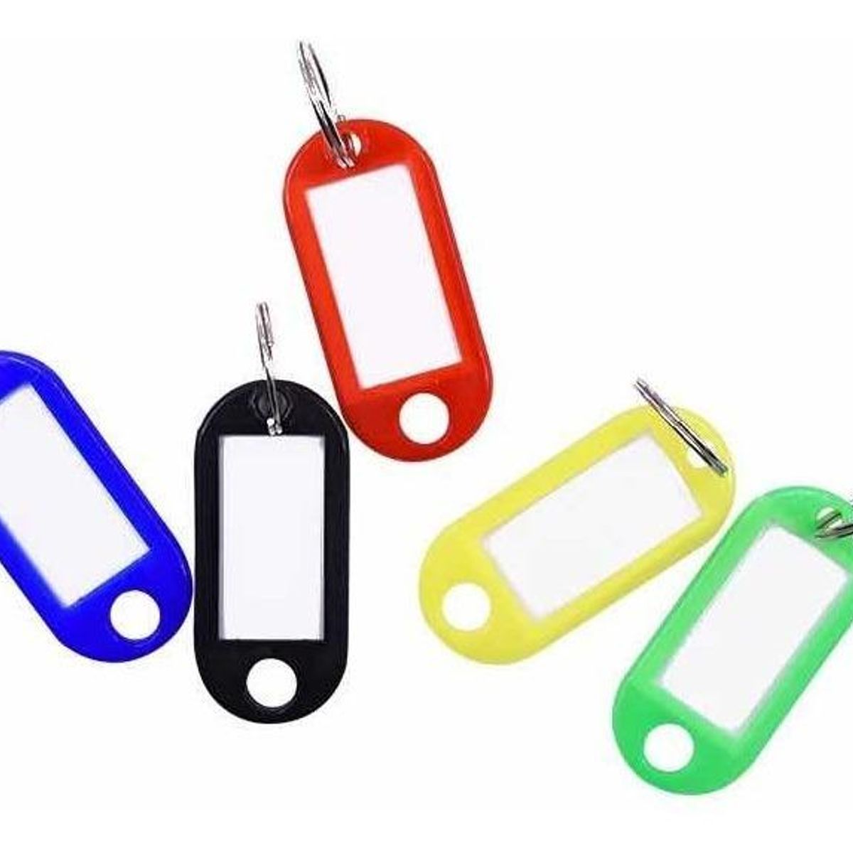 GENERICO - Pack de 5 Llaveros Identificadores en Colores Surtidos