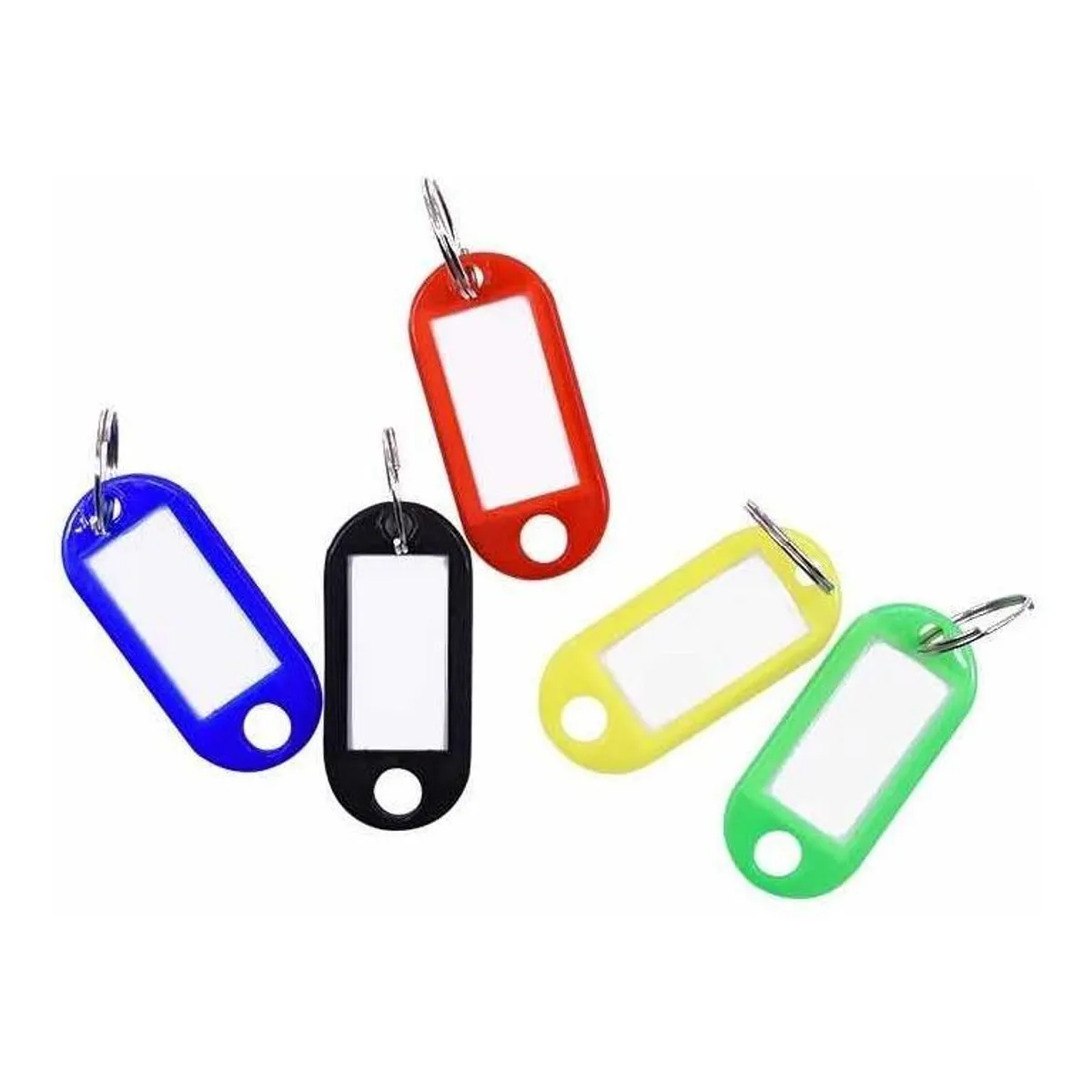 GENERICO - Pack de 5 Llaveros Identificadores en Colores Surtidos