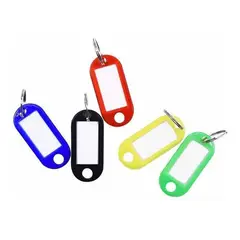 GENERICO - Pack de 5 Llaveros Identificadores en Colores Surtidos