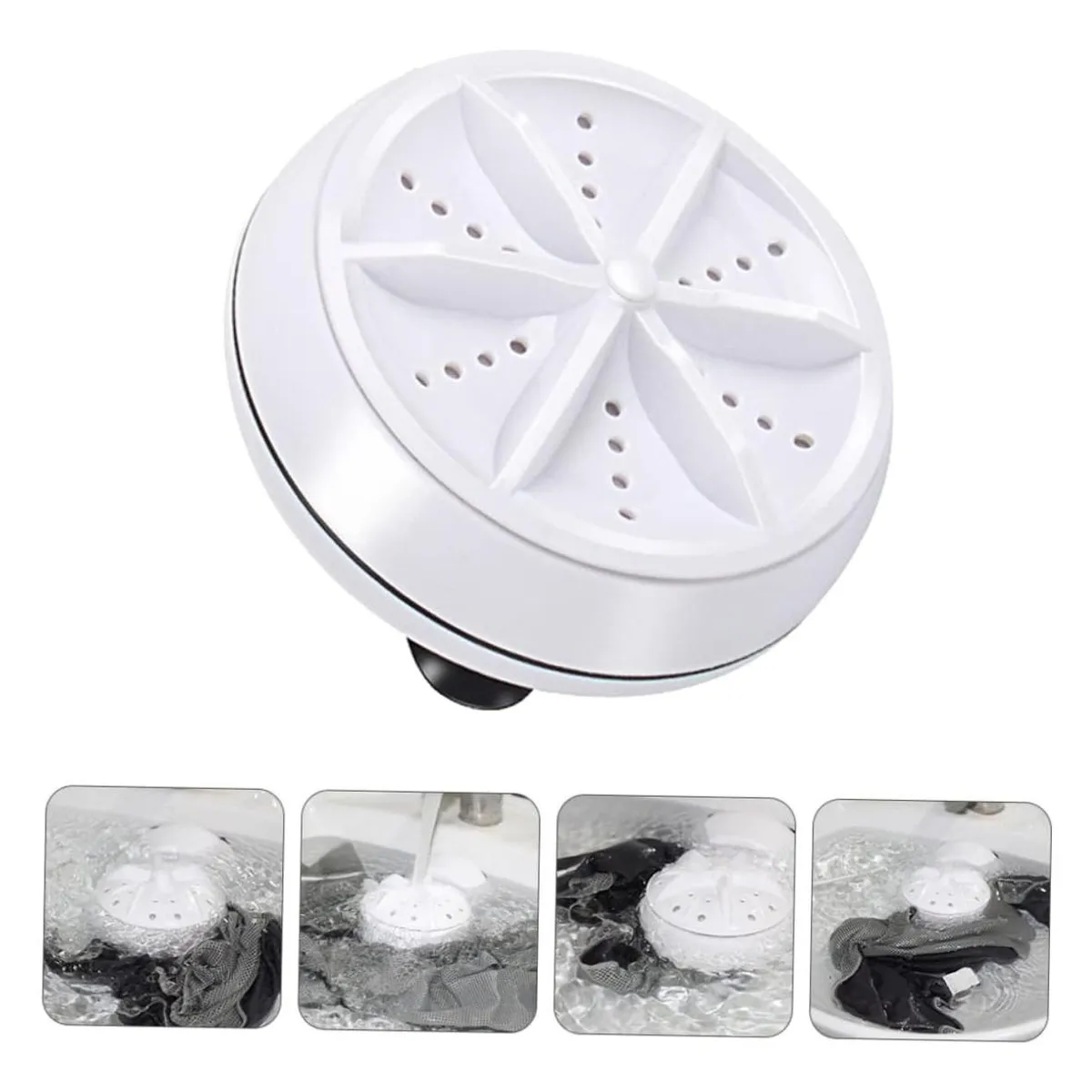 GENERICO - Mini Lavadora USB Portátil Ultrasónica Turbo 1kg Eficiente