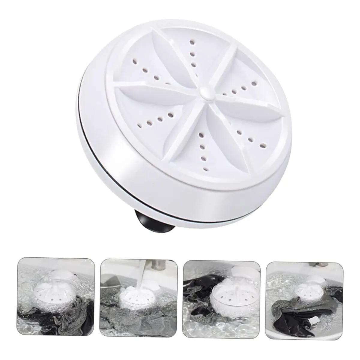 GENERICO - Mini Lavadora USB Portátil Ultrasónica Turbo 1kg Eficiente