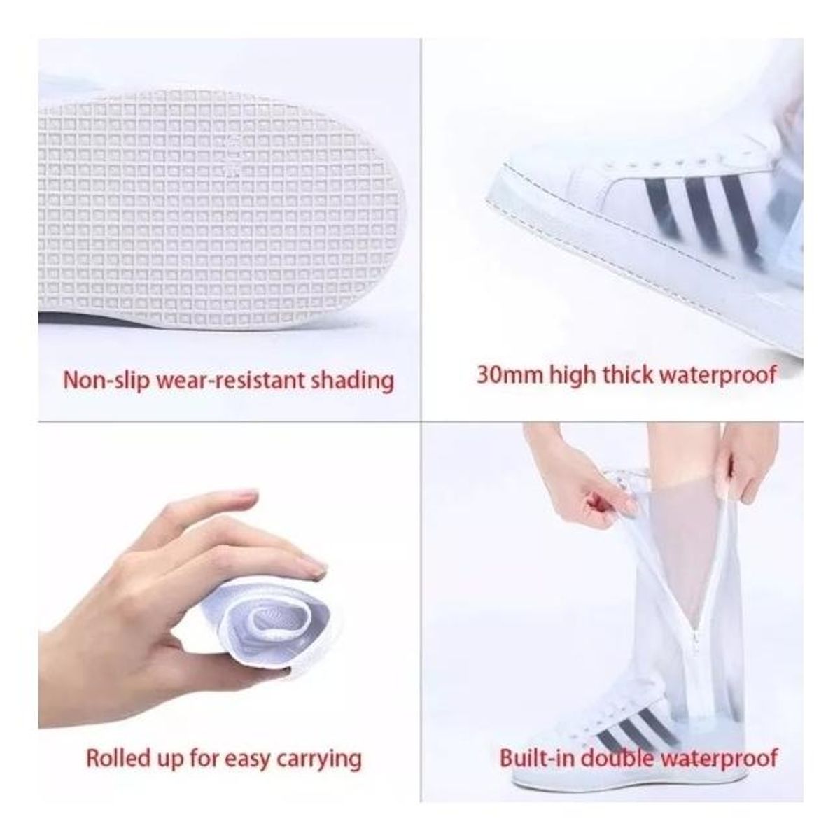 GENERICO - Cubrezapatos Impermeables de Silicona - 3 Tamaños