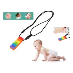 GENERICO - Collar Mordedor Sensorial de Silicona para Autismo y TDAH