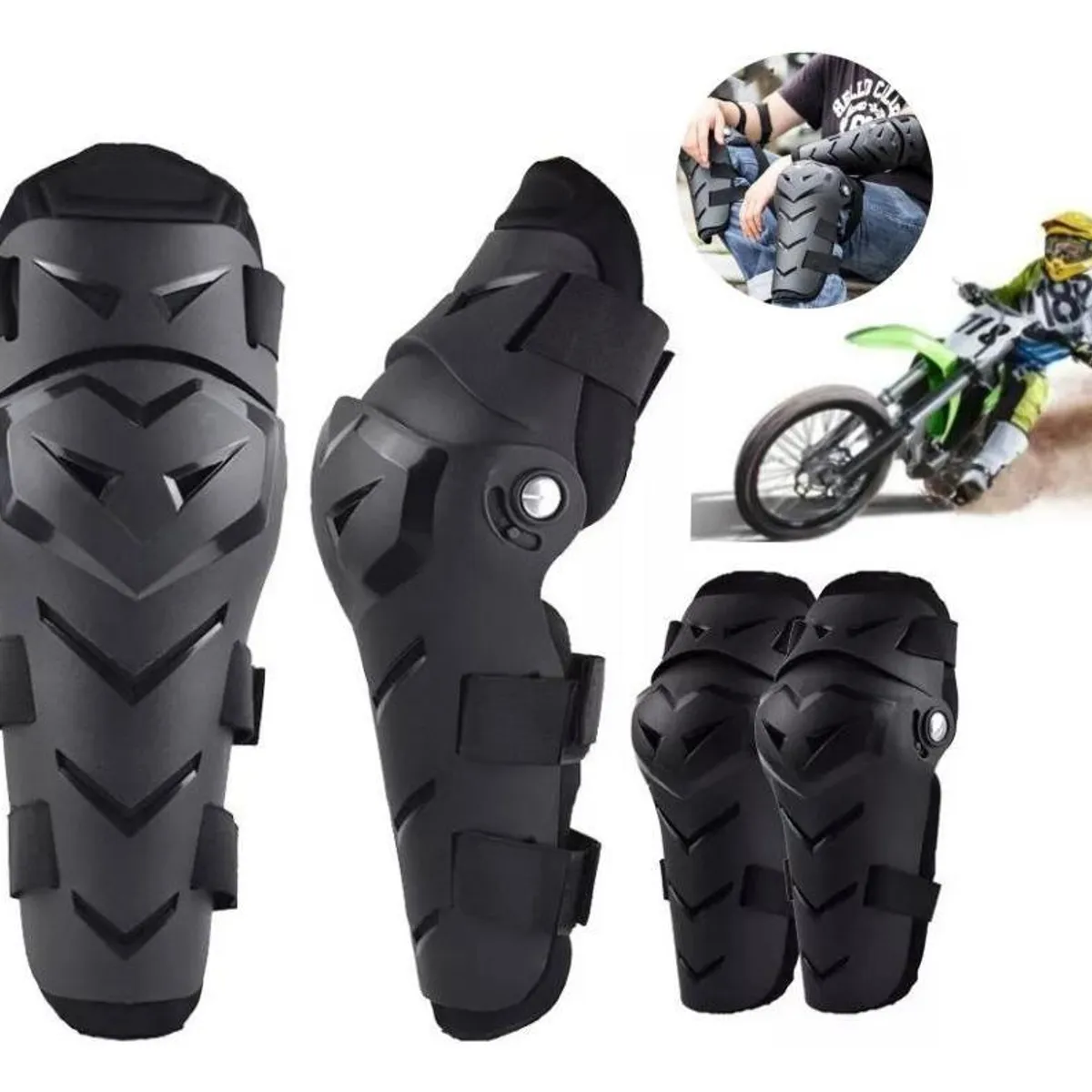 GENERICO - Rodilleras y Coderas Articuladas para Protección Deportiva