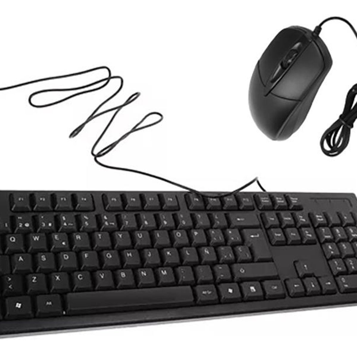 GENERICO - Combo Teclado y Mouse Alámbrico H-8810 Negro.