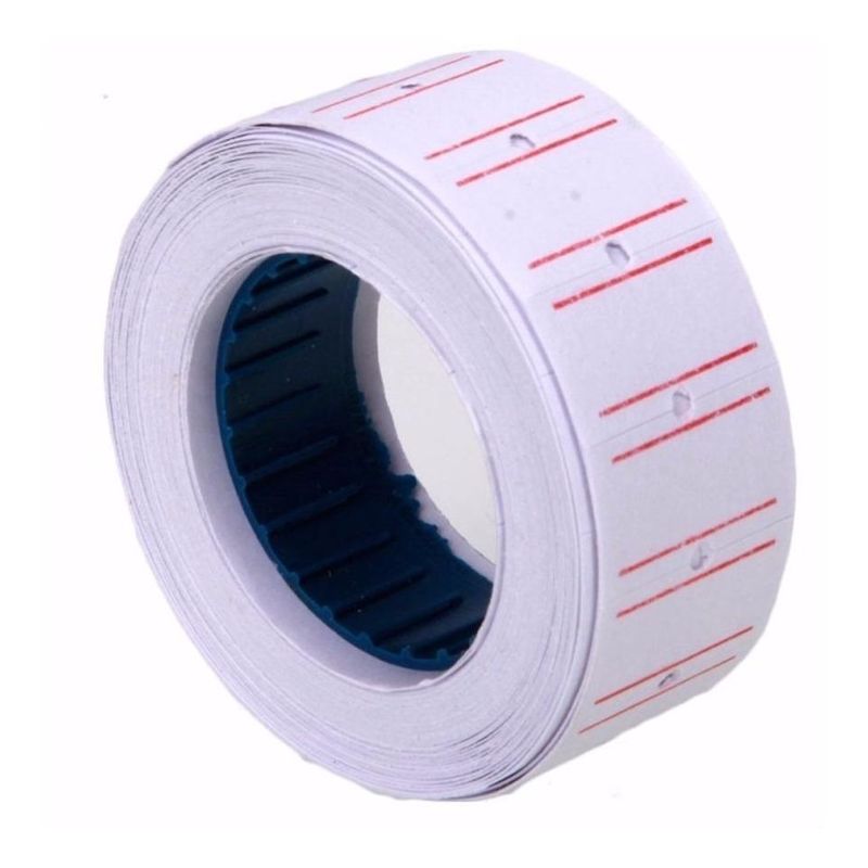 GENERICO - Tubo con 10 Rollos de Etiquetas Autoadhesivas 20x12 mm