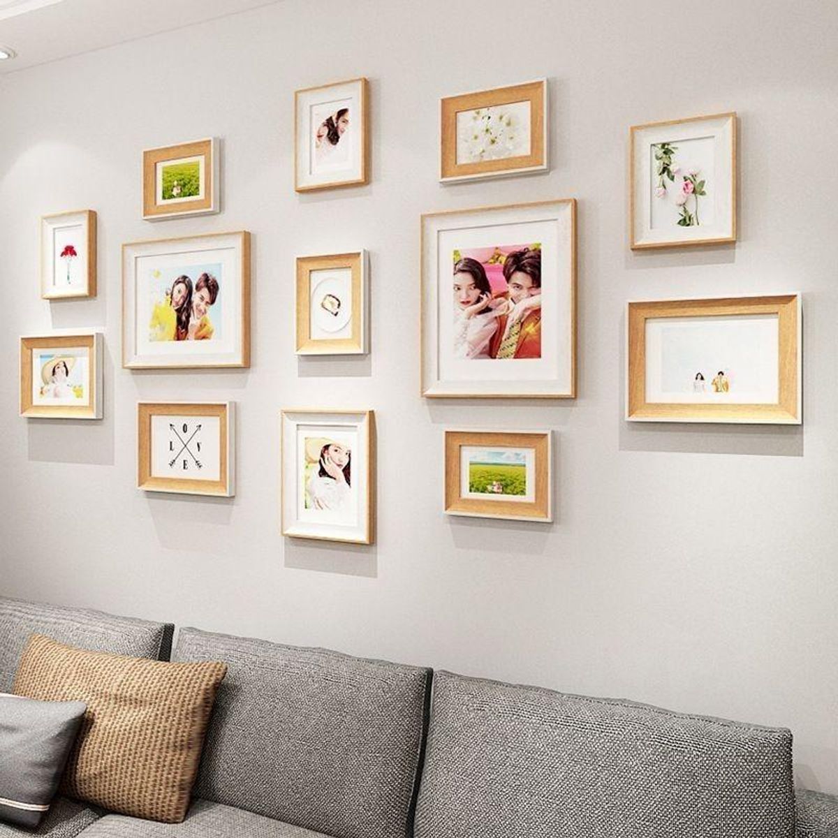 GENERICO - Set de Marcos Decorativos para Fotos - 13 Piezas Modernas