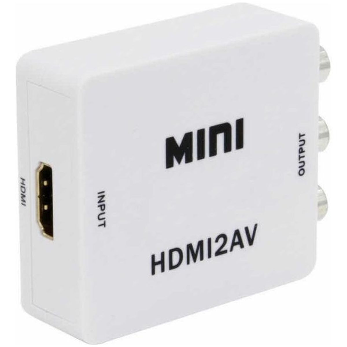 GENERICO - Adaptador HDMI a AV RCA para Video Analógico