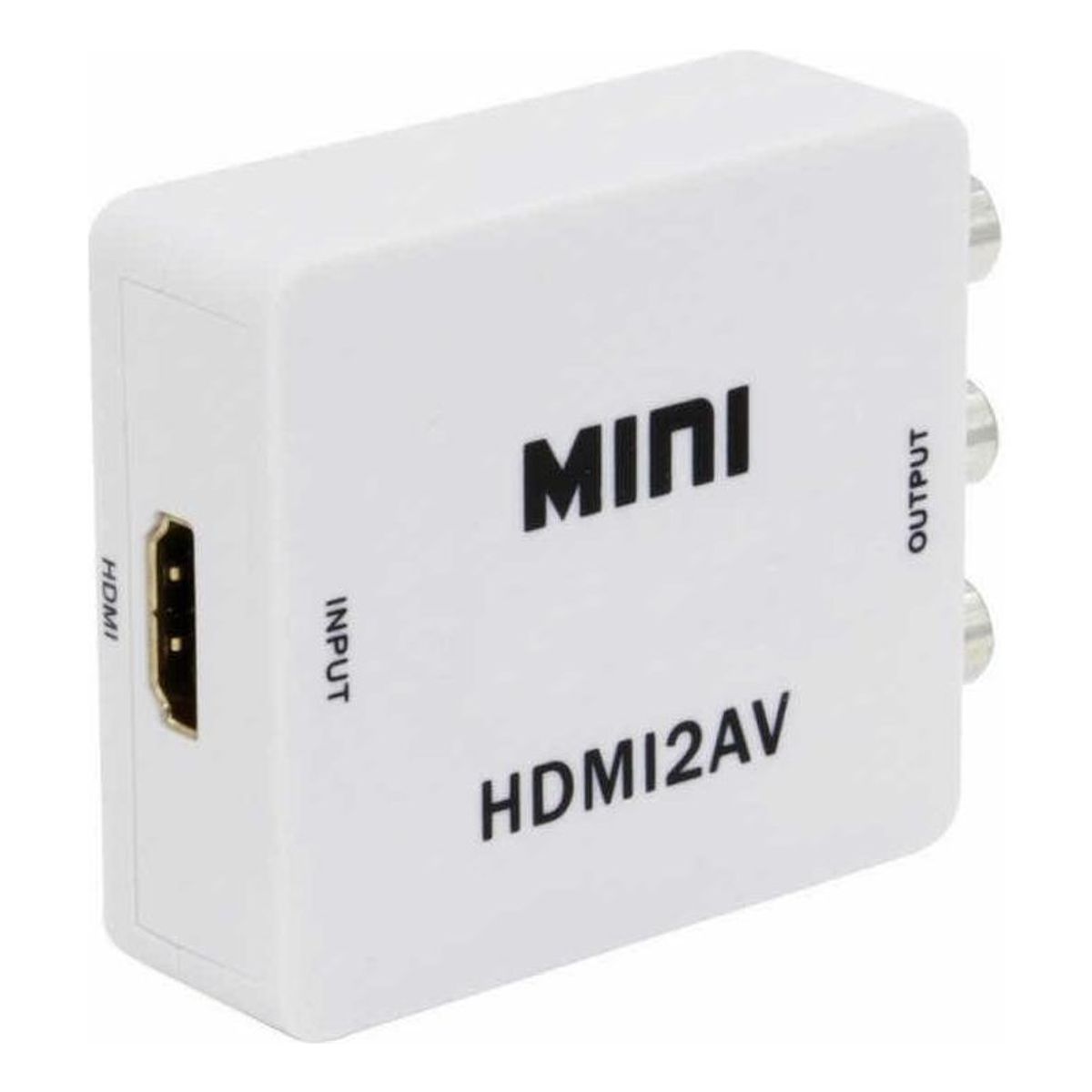 GENERICO - Adaptador HDMI a AV RCA para Video Analógico