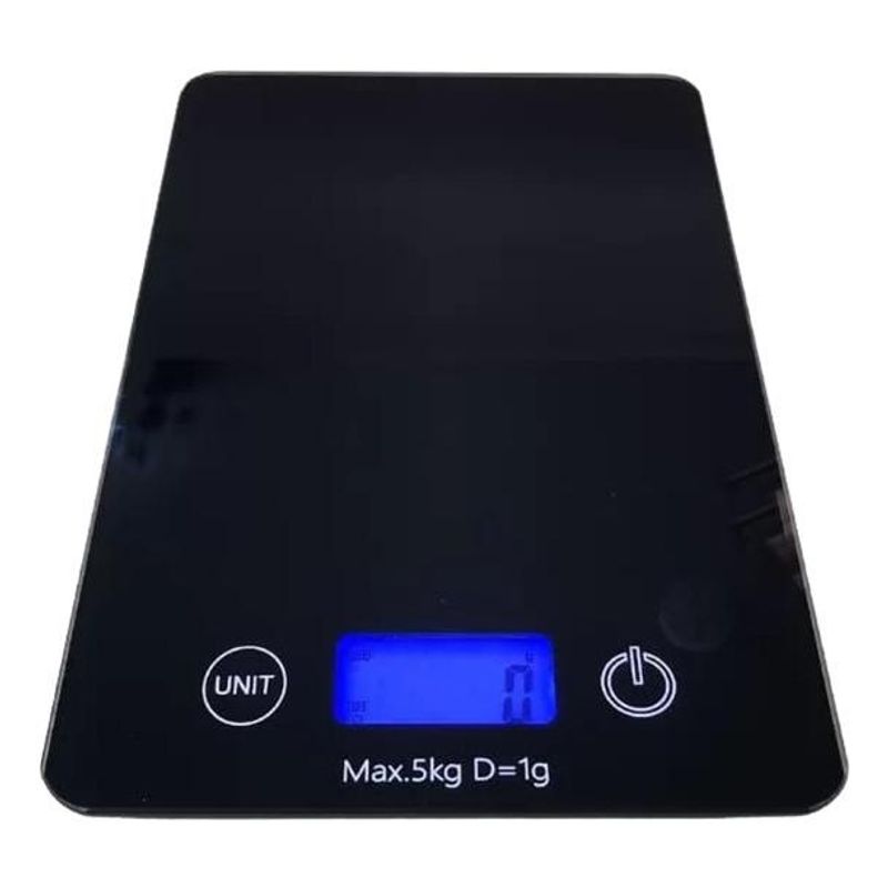 GENERICO - Balanza Digital de Cocina Slim de Vidrio Capacidad 5 kg