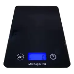 GENERICO - Balanza Digital de Cocina Slim de Vidrio Capacidad 5 kg