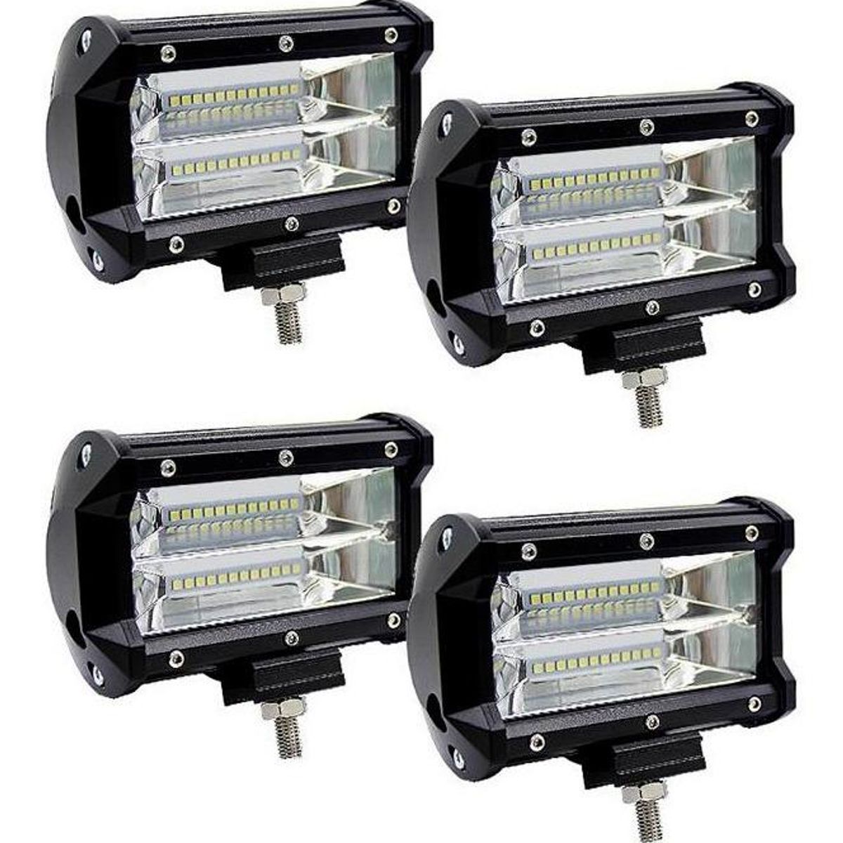 GENERICO - Pack de 4 Focos Neblineros LED de 72W para Vehículos