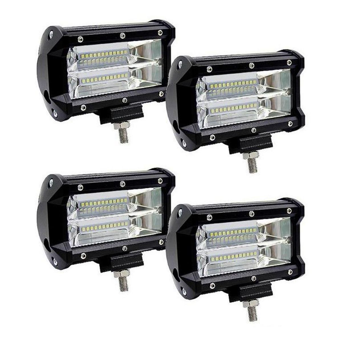 GENERICO - Pack de 4 Focos Neblineros LED de 72W para Vehículos
