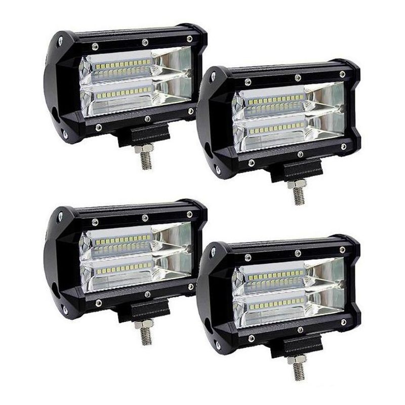 GENERICO - Pack de 4 Focos Neblineros LED de 72W para Vehículos