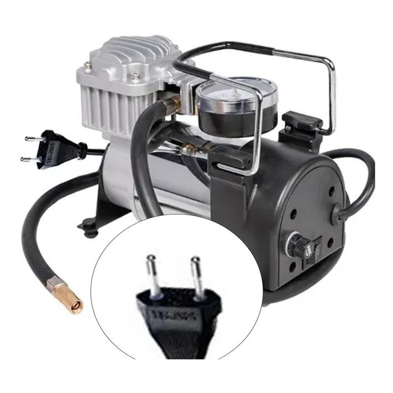 GENERICO - Compresor de Aire Portátil 220V para Neumáticos