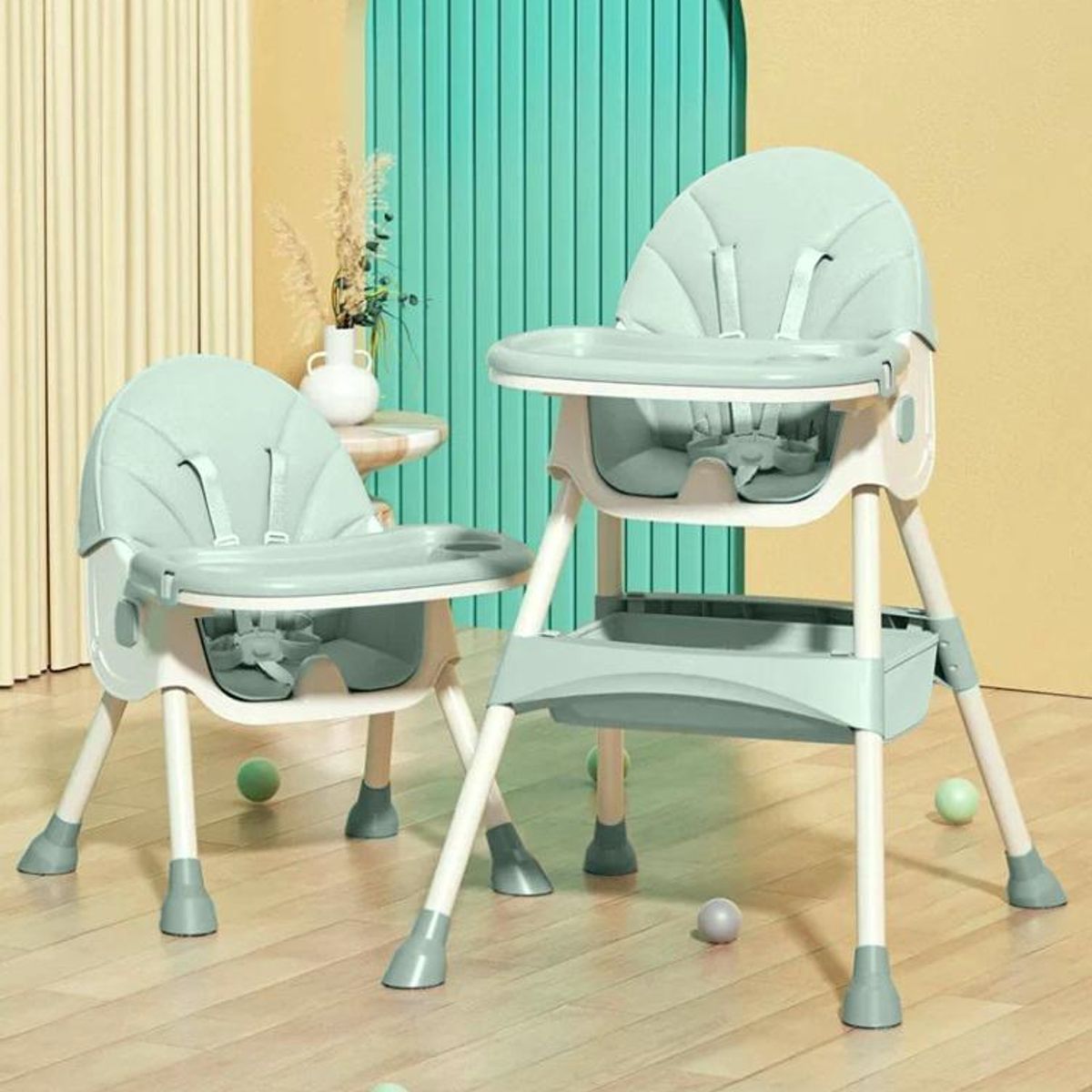 GENERICO - Silla de Comer 2 en 1 Voyage Snak Color Verde