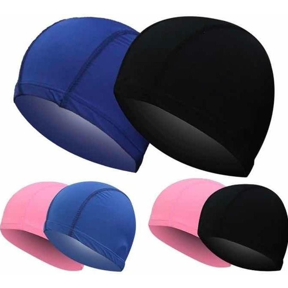 GENERICO - Gorro de Natación Unisex de Nailon y Licra para Piscina