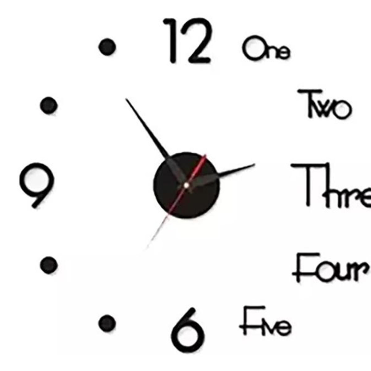 GENERICO - Reloj de Pared 3D para Decorar Casa y Oficina