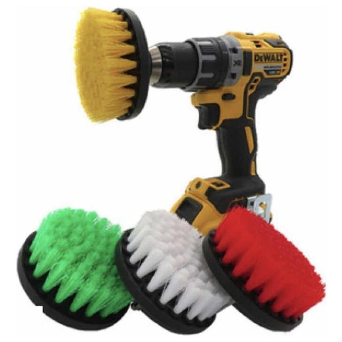 GENERICO - Set de 4 Cepillos para Taladro Multiusos para Limpieza