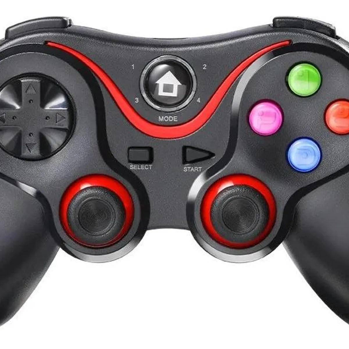 GENERICO - Controlador Inalámbrico Bluetooth V8 para Juegos con Soporte